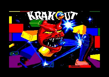 Krakout (UK) (1987) screen shot title